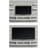 Status SRL Italy Status Wall Unit Silver Grey + White