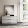 Status SRL Italy Status Mia Silver Grey 3 Drawer Dresser