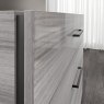 Status SRL Italy Status Mia Silver Grey 3 Drawer Dresser