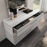 Status SRL Italy Status Mia Silver Grey 3 Drawer Dresser