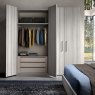 Status SRL Italy Status Mia Silver Grey Hinged Door Wardrobe