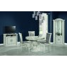 Accadueo H2O H2O Design Aurora White-Silver Corner Unit