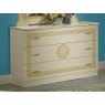 Ben Company Ben Company New Serena Beige & Gold 3 Drawer Dresser