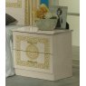 Ben Company Ben Company New Serena Beige & Gold Night Table