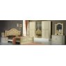 Ben Company New Serena Beige & Gold Bed Room Group with 6 Door Wardrobe