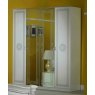 Ben Company Ben Company New Serena White & Silver 4 Door Wardrobe