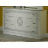 Ben Company Ben Company New Serena White & Silver 3 Drawer Dresser