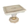 Ben Company Ben Company Betty Beige Onyx Lamp Table