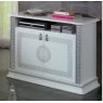 Ben Company Ben Company New Venus White & Silver TV Stand