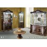 Ben Company New Venus Walnut & Gold 4 Doors Vitrine