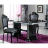 Ben Company New Venus Black & Silver Ext- Dining Table Ben Company New Venus Black & Silver Ext- Dining Table
