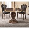 Ben Company Ben Company New Venus Walnut & Gold Round Table