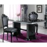 Ben Company New Venus Black & Silver Dining Set with Rectangular Table Ben Company New Venus Black & Silver Dining Set with Rectangular Table