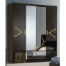 Ben Company Ben Company Elegance Black & Gold 4 Door Wardrobe