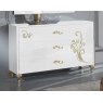 Ben Company Ben Company Sofia White and Gold Night 3 Drawers Dresser