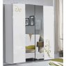 Ben Company Ben Company Sofia White and Gold Night Bedroom Set