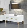 Ben Company Ben Company Sofia White and Gold Night Table