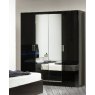 Ben Company Ben Company Simona Black 4 Door Wardrobe