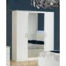 Ben Company Ben Company Ambra White 4 Door Wardrobe