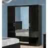 Ben Company Ben Company Ambra Black 4 Door Wardrobe