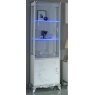 Ben Company Daniela White-Silver 1 Door Vitrine