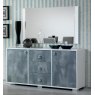 Ben Company Ben Company Stella White-Grey 3 Door Sideboard