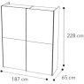 Camel Group Camel Maia 2 Door Sliding Wardrobe