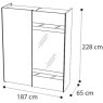 Camel Group Camel Maia 2 Door Sliding Wardrobe