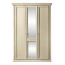 Camel Group Camel Group Siena Ivory 3 Door Wardrobe With Mirrors