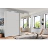 Wiemann Korfu 200 cm 2 Door Sliding Wardrobe in white carcase colour and mirror door