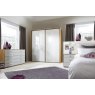 Wiemann Sydney 210 cm 2 Door Sliding Wardrobe with white glass  Front