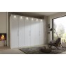 Wiemann Glasgow 300 cm 6 Doors Hinged-Doors Wardrobe With Wooden Doors