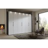 Wiemann Glasgow 300 cm 6 Doors Hinged-Doors Wardrobe With Wooden Doors