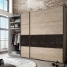 Wiemann German Furniture Wiemann Brussels of width 200cm sliding door wardrobe without cornice, with handles in slate