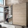 Wiemann German Furniture Wiemann Brussels of width 200cm sliding door wardrobe without cornice, with handles in slate