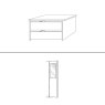 Interior package Basic for wardrobe width 200cm