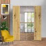 Wiemann German Furniture Wiemann Bari of width 200cm hinged-door wardrobe without cornice with handles in chrome/slate