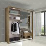 Wiemann German Furniture Wiemann Kufstein sliding door wardrobe without cornice of width 250cm