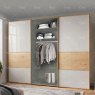 Wiemann German Furniture Wiemann Bari sliding door wardrobe of width 250cm, handles in carcass colour