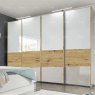 Wiemann German Furniture Wiemann Bari sliding door wardrobe of width 330cm, handles in carcass colour