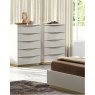 Camel Group Camel Group  Kharma White Gloss 5 Drawer Chest