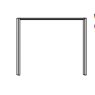 Passe-partout Frames Without Lights, For W 250cm, H 221cm, Width Per Side Profile: 5cm, Sliding Wardrobes Passe-partout Frames Without Lights, For W 250cm, H 221cm, Width Per Side Profile: 5cm, Sliding Wardrobes