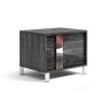 Tuttomobili Italy Tuttomobili Emma Dark Teck 2 Drawers Night Stand