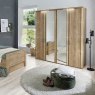 Wiemann German Furniture Wiemann Bern of width 200cm hinged-door wardrobe without cornice, with handles in silver/slate