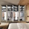 Wiemann German Furniture Wiemann Bern of width 400cm hinged-door wardrobe without cornice, with handles in silver/slate