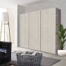 Wiemann German Furniture Wiemann Bern of width 225cm sliding door wardrobe without cornice, with handles in silver/slate