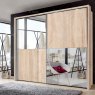 Wiemann German Furniture Wiemann Berlin sliding door wardrobe of width 150cm, handles in silver/slate