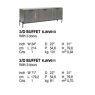 Alf Italia ALF ITALIA NOVECENTO BUFFET 3 DOOR SIDEBOARD