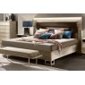 Arredoclassic Adora Luce Light Bed w/Upholstered Headboard