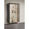 Arredoclassic Arredoclassic Adora Luce Dark 2 Doors Cabinet With Glass Shelves